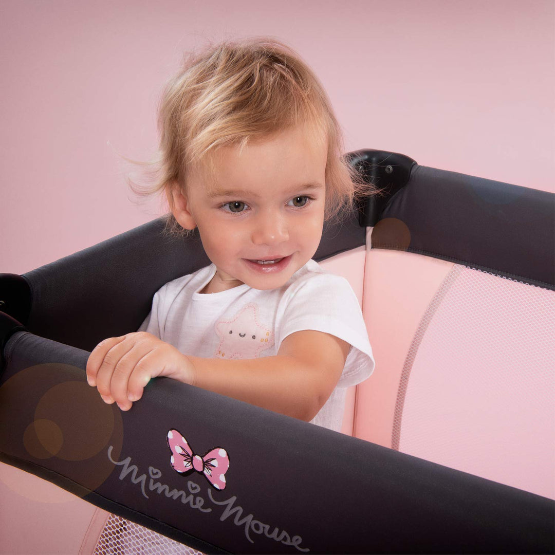 hauck Kinderreisebett Dream N Play ab Geburt bis 15 kg, Klein Zusammenklappbar inkl. Tragetasche und