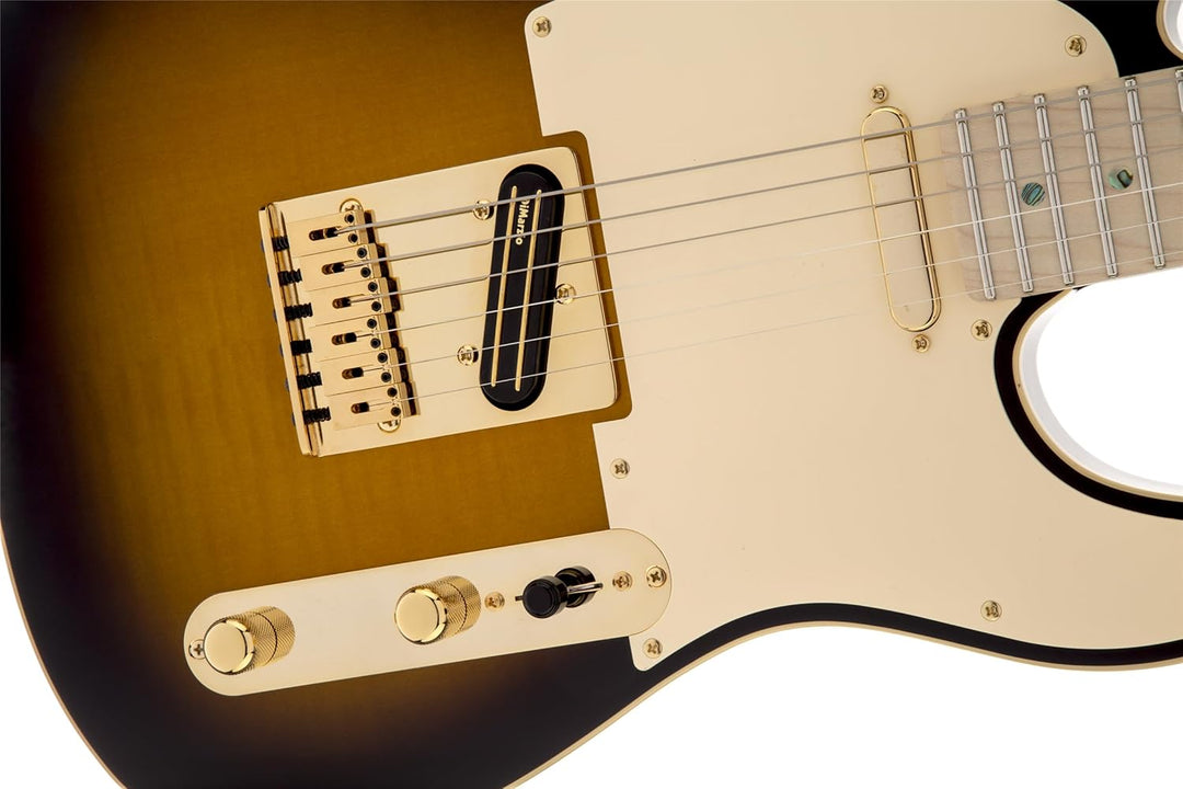 Fender Richie Kotzen Telecaster Ahorn Griffbrett E-Gitarre Braun Sunburst 0255202532