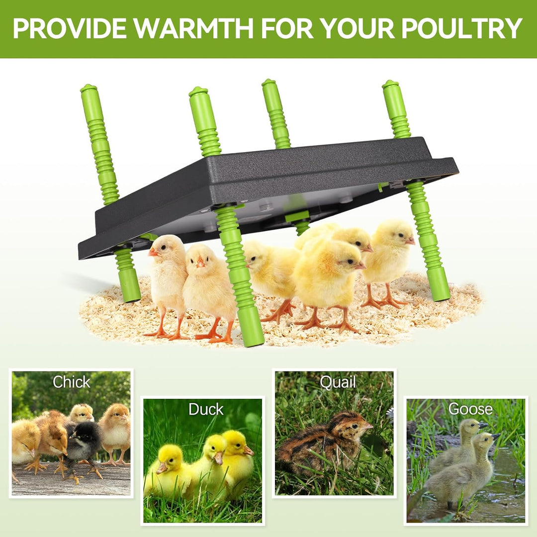 Plotohiker Wärmeplatte Küken,Kükenwärmer Wärmelampe,Heizplatte für Kükenaufzucht,Kunstglucke 25 x 30