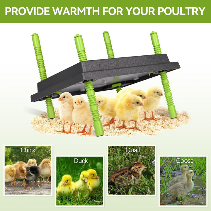 Plotohiker Wärmeplatte Küken,Kükenwärmer Wärmelampe,Heizplatte für Kükenaufzucht,Kunstglucke 25 x 30