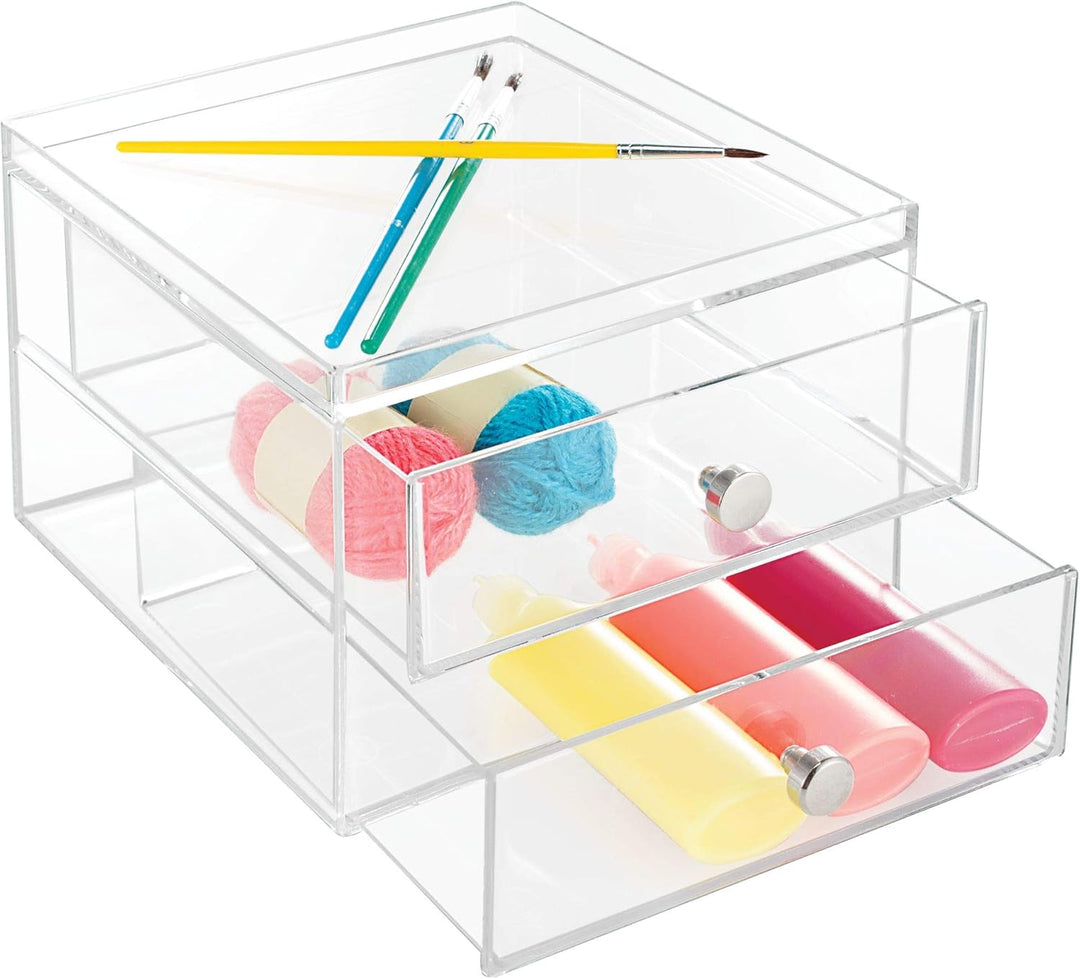 iDesign Drawers Make-Up-Organizer | hochwertige Aufbewahrungsbox für Schminke, Kosmetika & Co. | Sch