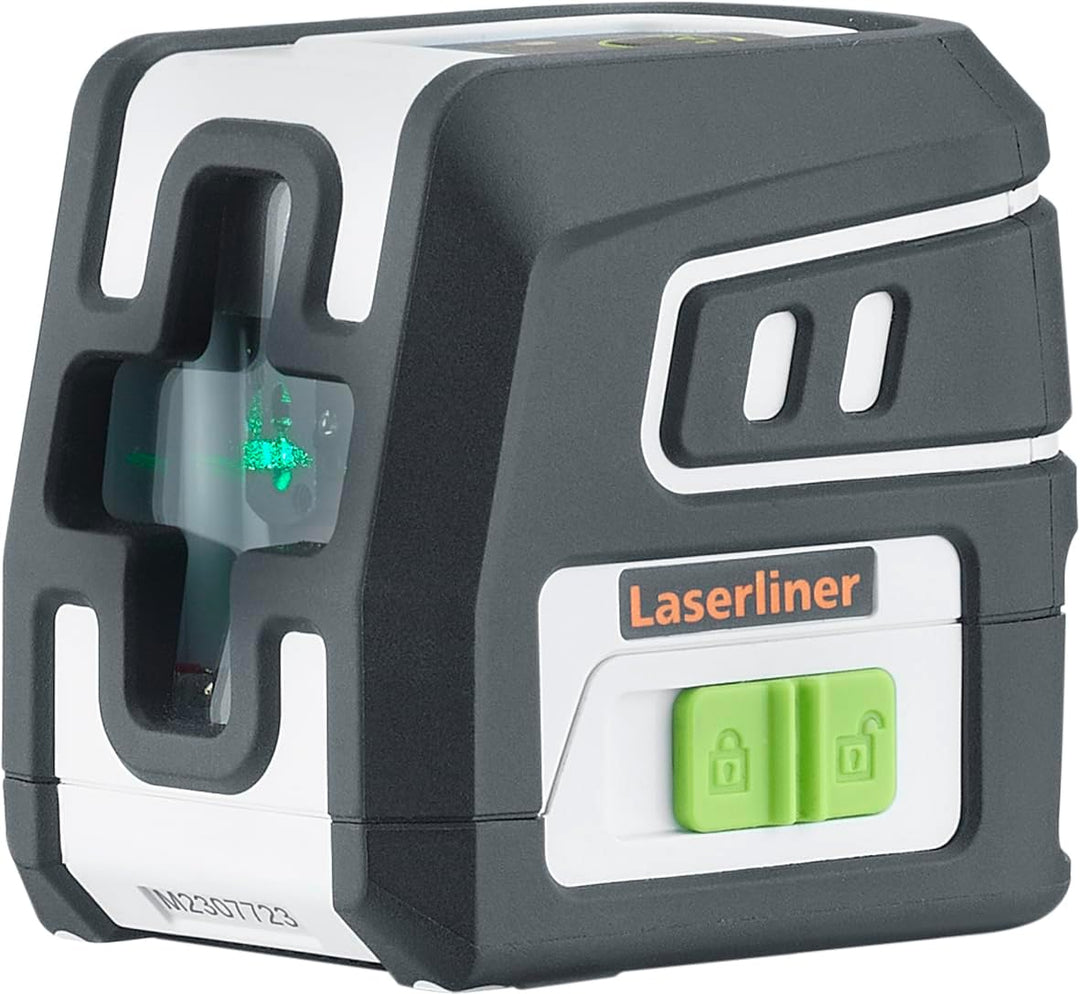 Laserliner Kreuz-Linienlaser, SmartCross-Laser GX Work Set, Grüner Laser mit 45 cm Stativ, für Innen