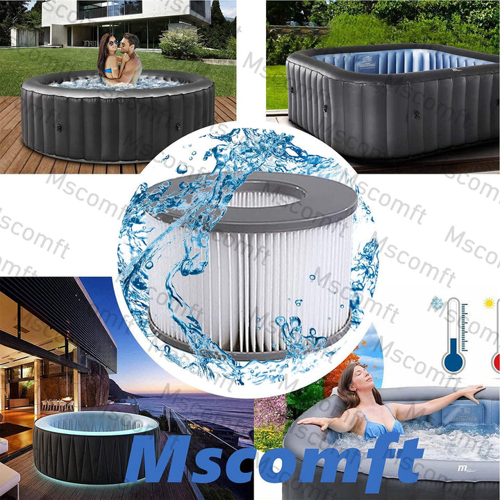 Whirlpoal zubehör für MSPA Whirlpoal Ersatz Filter Filterkartusche Doppelpack für aufblasbare Pools,
