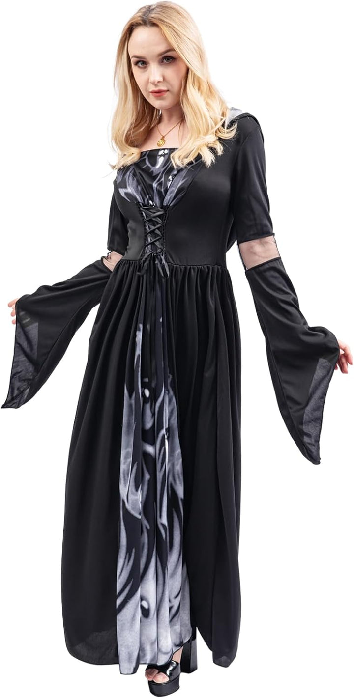 Chitomars Halloween Kostüm, Halloween Kleidung mit Kapuze Party Maskerade Karneval Bühnenstück Götti
