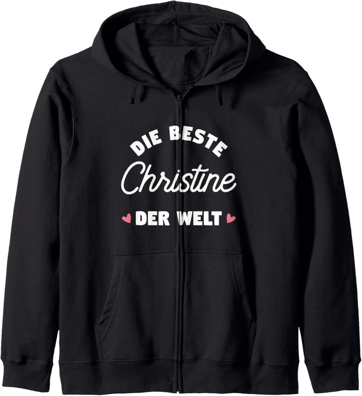 Beste Christine der Welt Kapuzenjacke