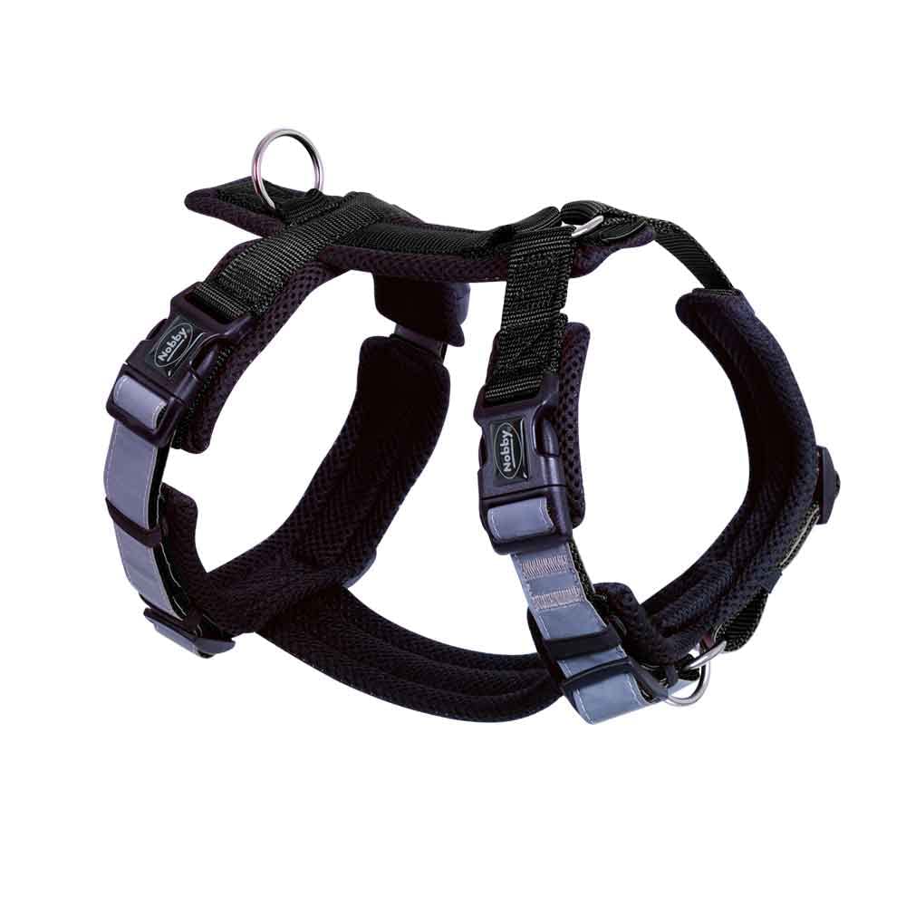 Nobby Geschirr DAILY WALK COMFORT, schwarz, S: Brust: 30-36 cm, Bauch: 46-56 cm, 1 Stück