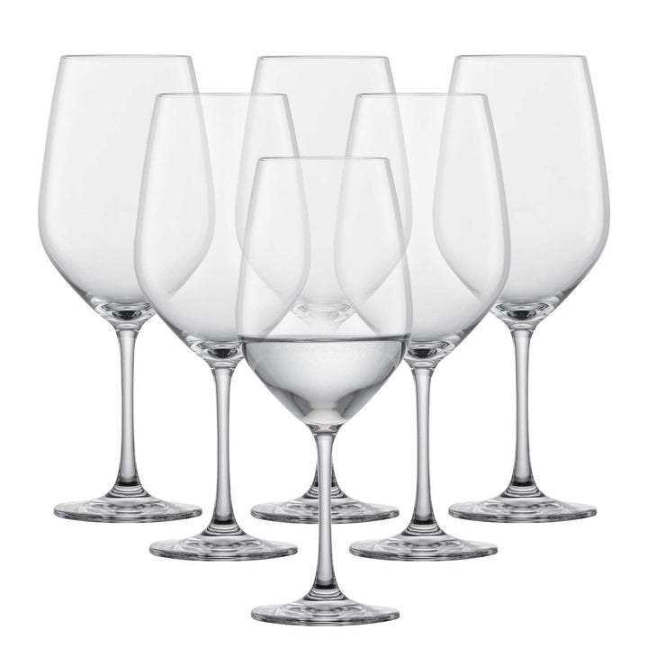 SCHOTT ZWIESEL Rotweinglas Viña (6er-Set), klassische Kristallgläser für Rotwein oder Wasser, spülma