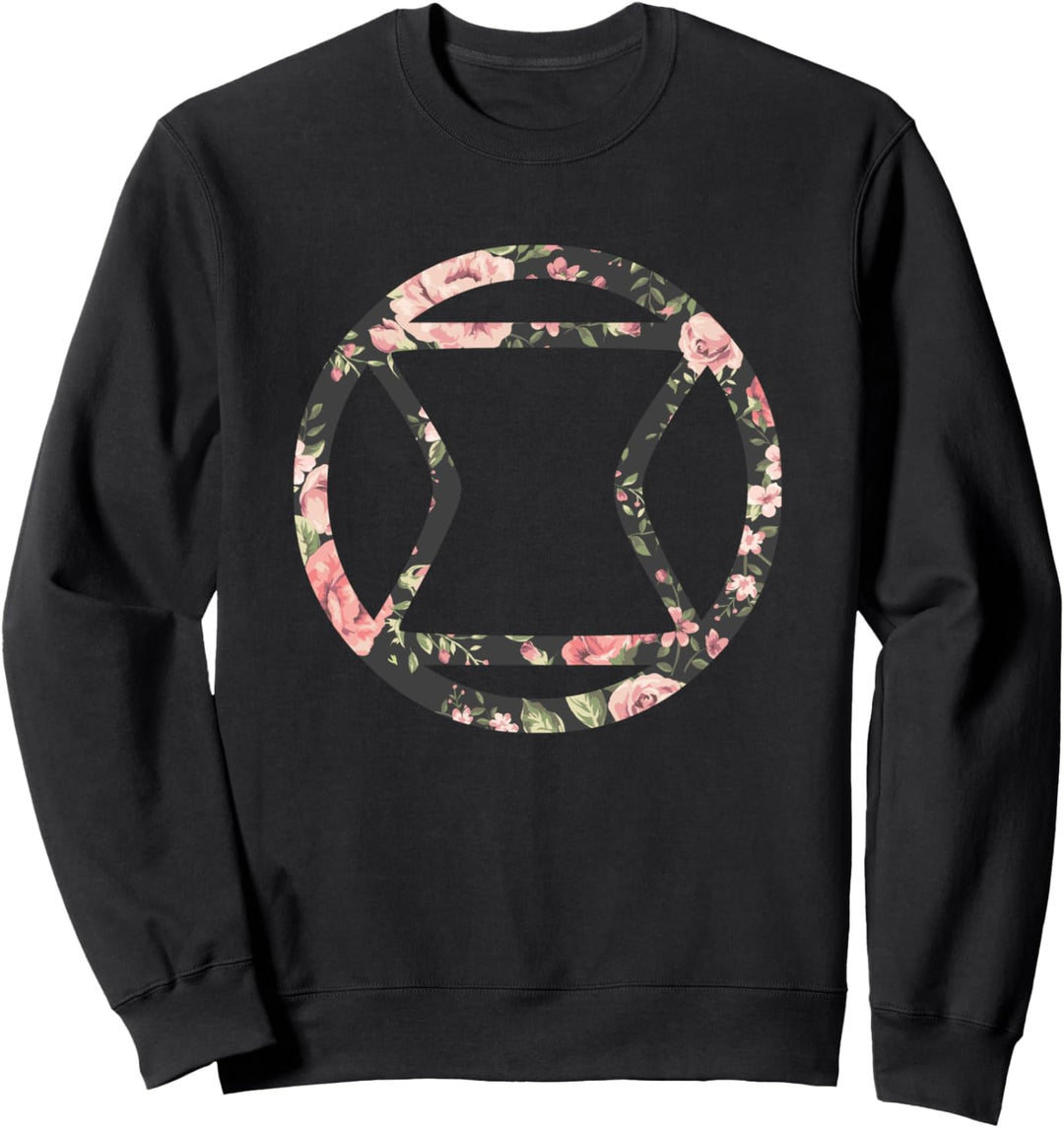 Marvel Black Widow Floral Sweatshirt