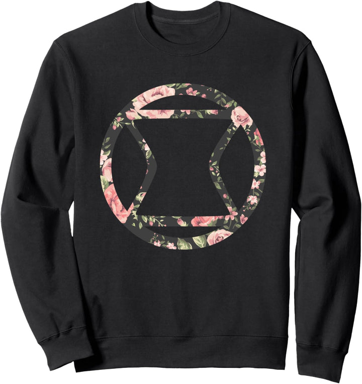 Marvel Black Widow Floral Sweatshirt