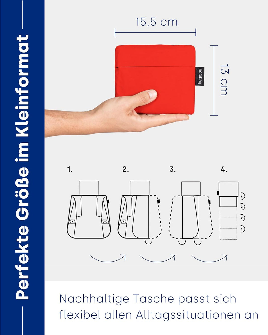 Notabag Unisex Original Gepäck-Handgepäck Original Rot, Original Rot