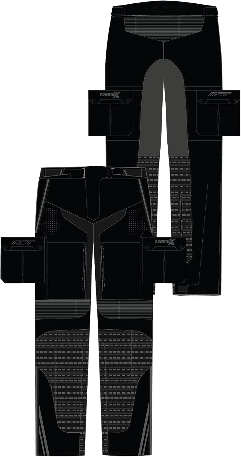 RST Pro Series Adventure-X Motorrad Textilhose Schwarz 42