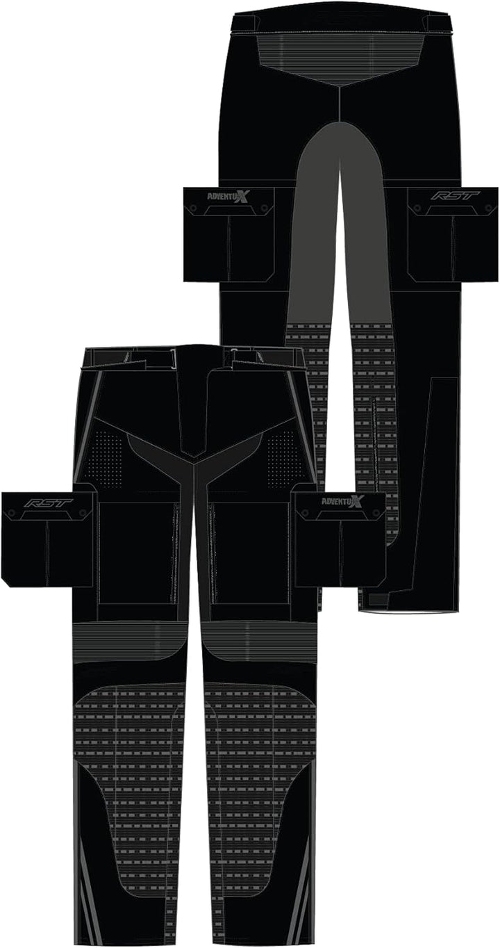 RST Pro Series Adventure-X Motorrad Textilhose Schwarz 42