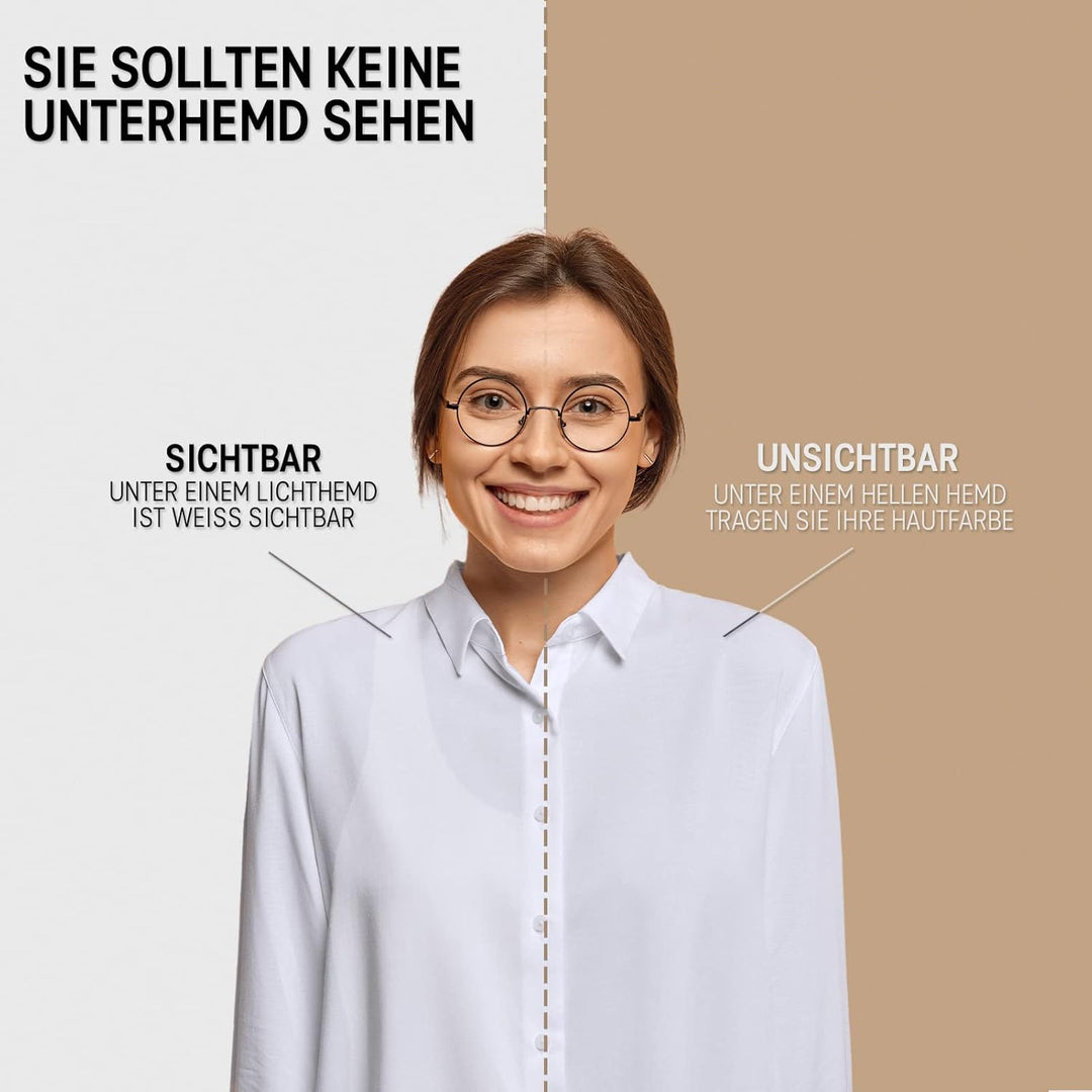 Anti Schweiss Shirt - T-Shirt gegen Schweissflecken - Anti Schweiss Unterhemd - Mit ArmPads PRO & Si