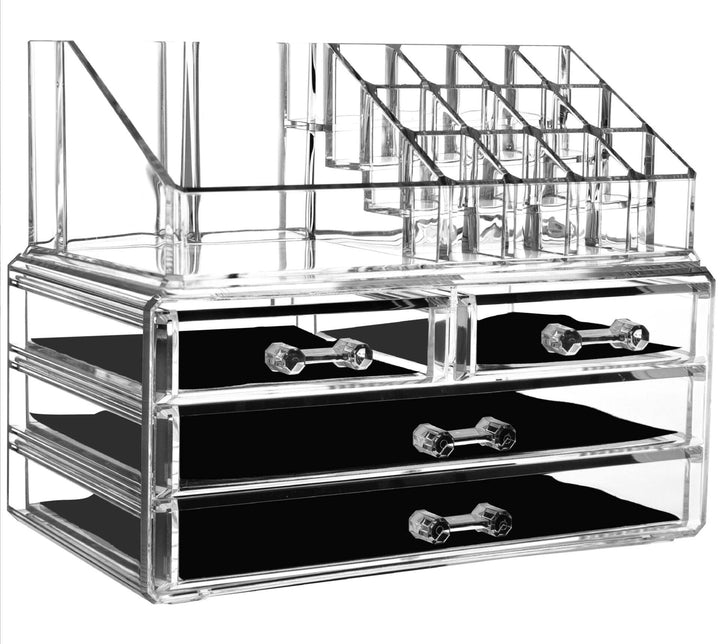 Make-up Organizer, Kosmetik-Organizer Schmuck Aufbewahrungsbox Acryl Cosmetics Lipsticks Halter Box