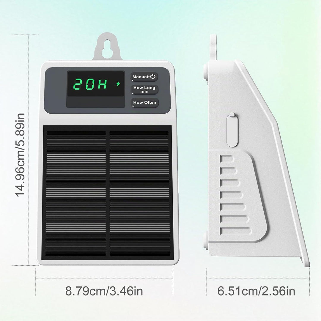 Solar Automatisches Bewässerungssystem für Pflanzen, IP65 Wasserdicht, Solarbetriebene Gartenbewässe
