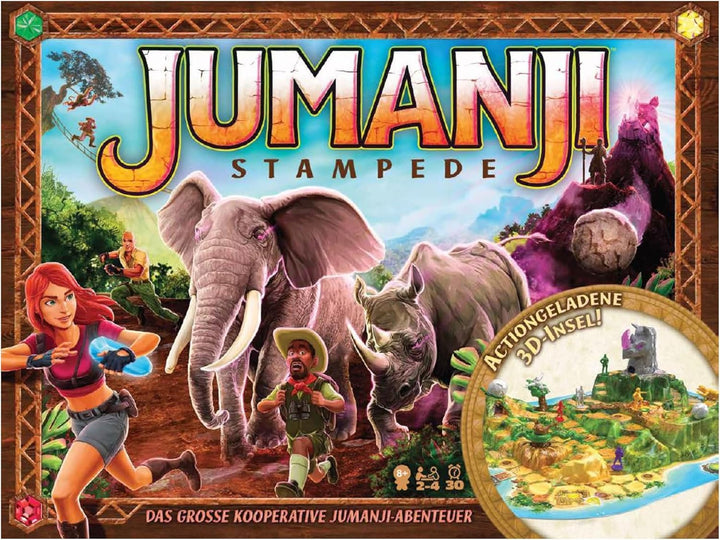 Spin Master Games - Jumanji Stampede - grosses kooperatives 3D-Abenteuerspiel für die ganze Familie,