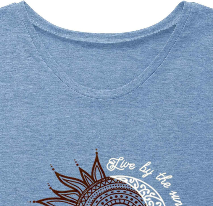 Teesho Tshirt Damen Oberteile Elegant Langarm/Kurzarm Crop Tops Casual Longshirt Cap hülse Tunika So