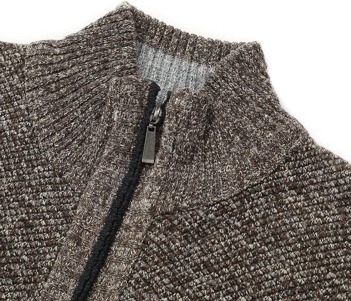 YOUTHUP Herren Weste Fleece Fütterung Winter Frühling Strickjacke Ärmellose Fleecejacke Stehkragen S