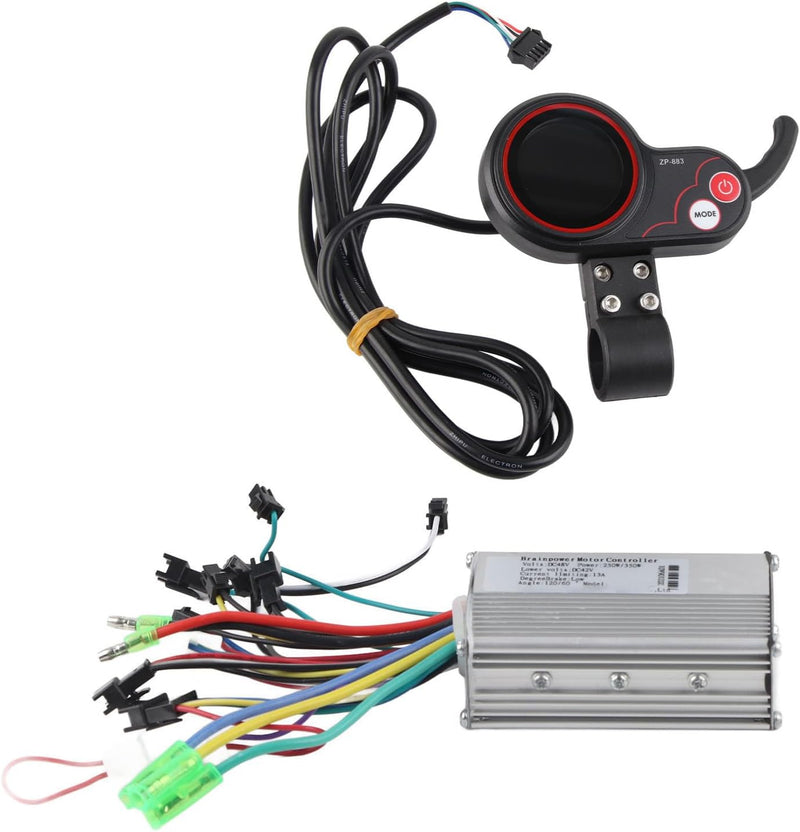 Alomejor E-Bike Controller Kit, Elektroroller-Controller mit LCD-Display und Schaltschalter (Univers