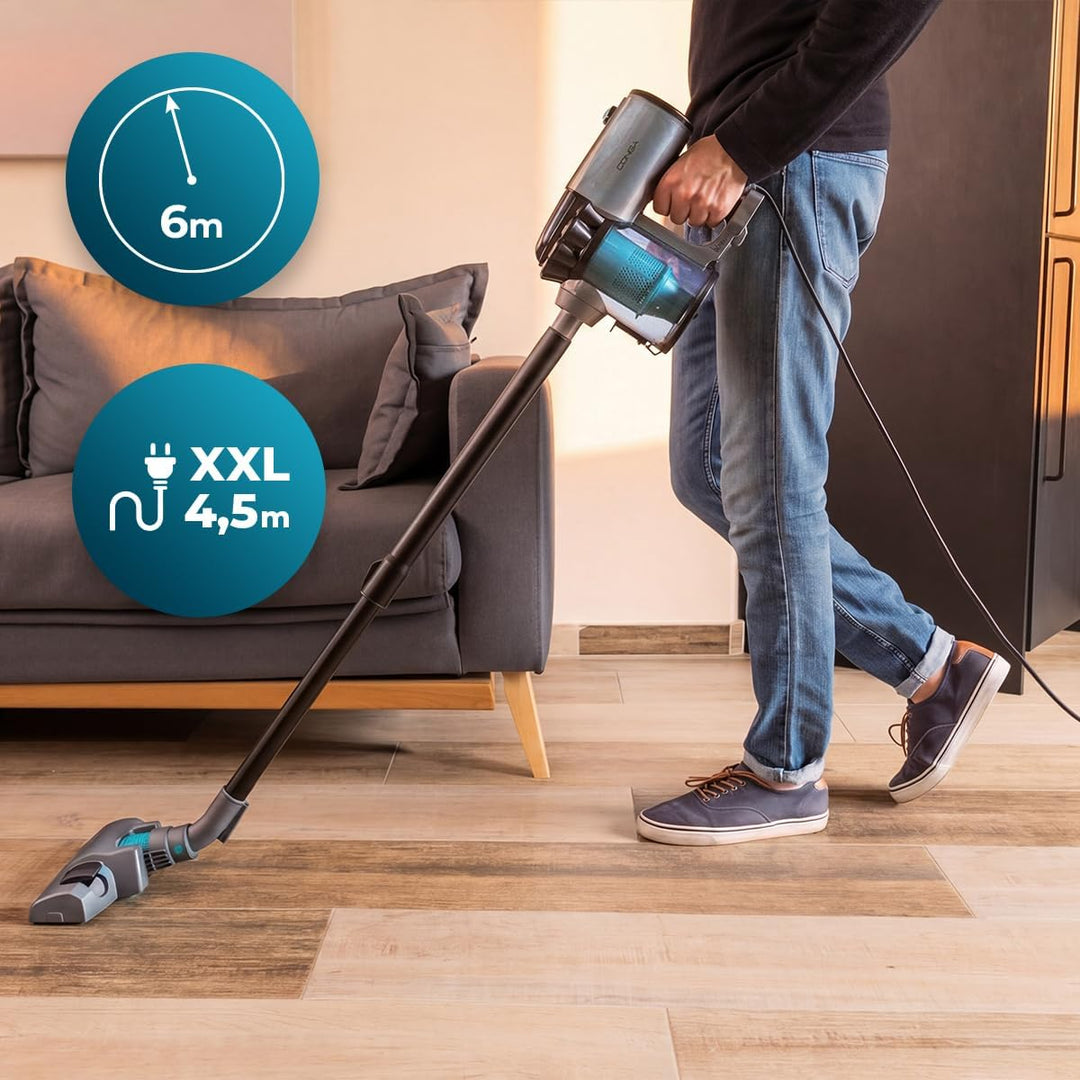 Cecotec 2-in-1 Stielstaubsauger Conga Thunderbrush 560 Neo. 600 W UltraPower, 6 m Aktionsradius, 180