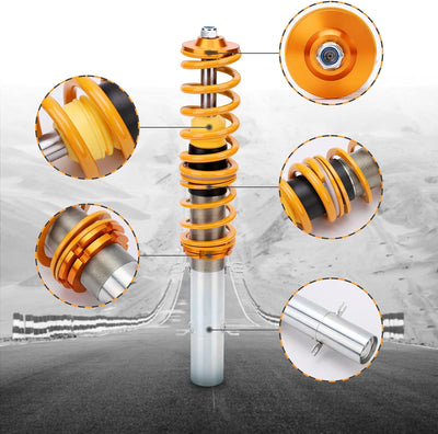 maXpeedingrods Gewindefahrwerk für Golf MK4 Golden, MK4 Golden