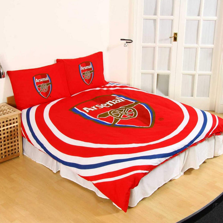 Arsenal F.C. „Pulse“ wendbares Bettwäsche-Set für Doppelbett Doppelbett Rot, Doppelbett Rot