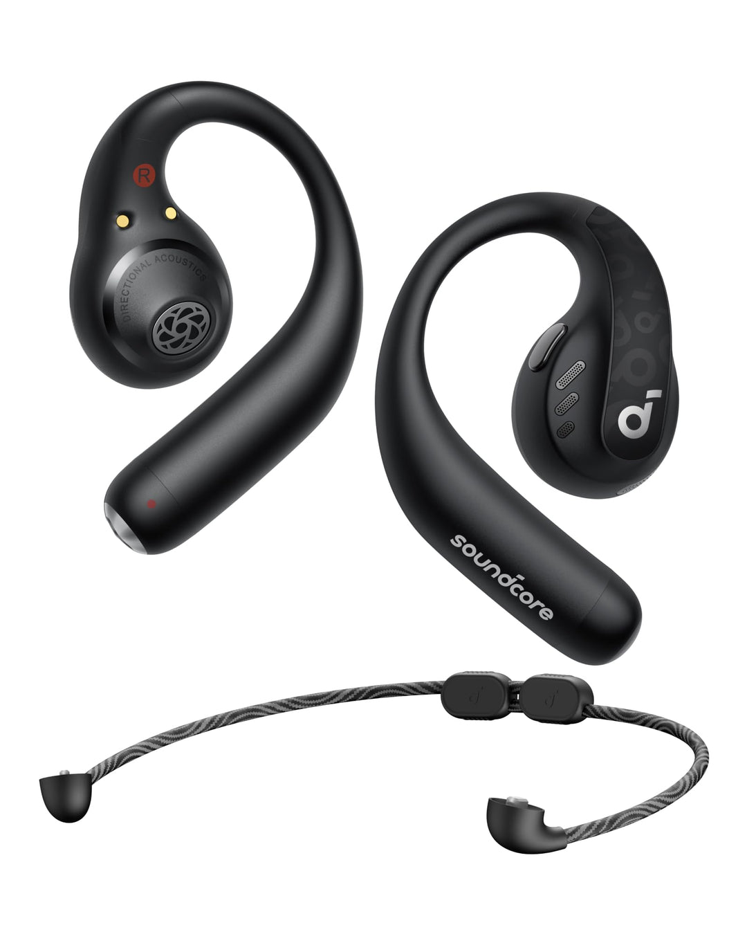 soundcore by Anker AeroFit Pro Open-Ear Headphones, Ultra Light, Ergonomic Design, Intense Sound LDA