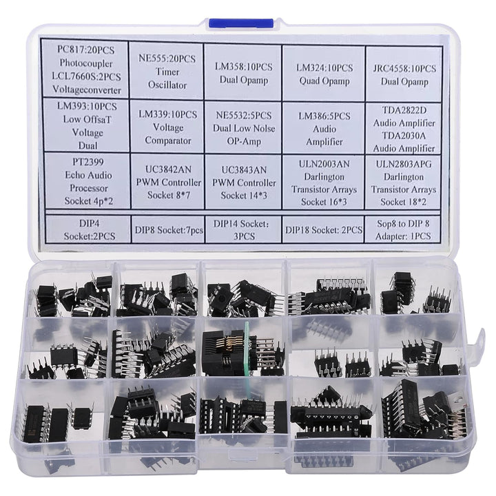 150PCS Opamp Timer Darlington Phototcoupler LM324 LM339 ULN2003AN ULN2803APG LM358P LM386 LM393 NE55