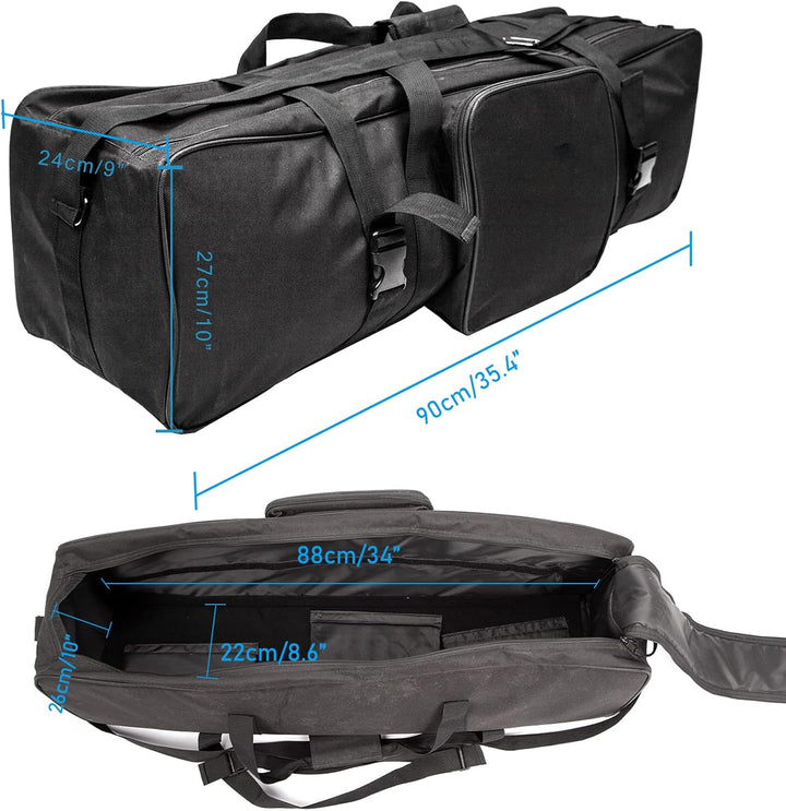 Stativtasche Foto Video Studio 90x27x24cm Kit Grosse Trage Reisverschluss Tasche für Lichtstative, S
