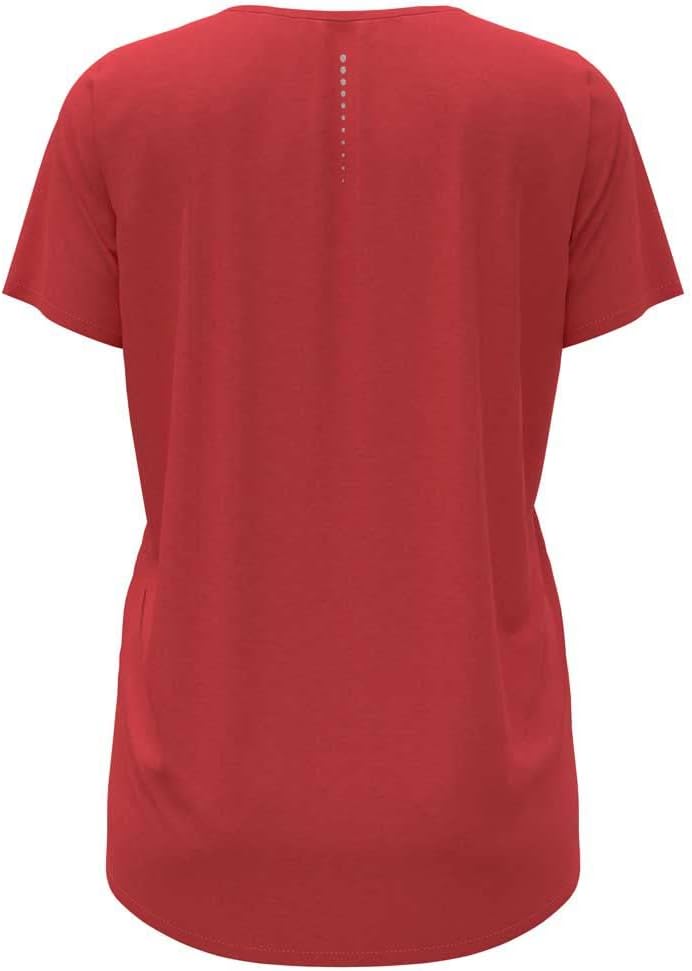 Odlo Damen Zeroweight Chill-tec_313871 Kurzarm Laufshirt L Cayenne, L Cayenne