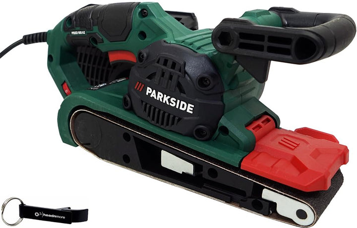 HEADNMORE® Bundle - PARKSIDE® Bandschleifer PBSD 900 + HEADNMORE® Schlüsselanhänger