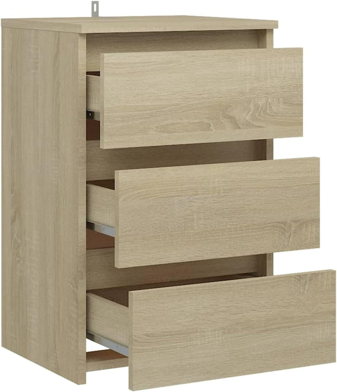 Goliraya 2X Nachttisch mit 3 Schubladen Nachtschrank Nachtkonsole Nachtkommode Schlafzimmer Schrank