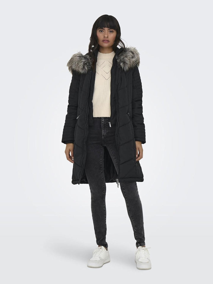 ONLY Female Steppmantel ONLTENNA Steppmantel Schwarz M, Schwarz M