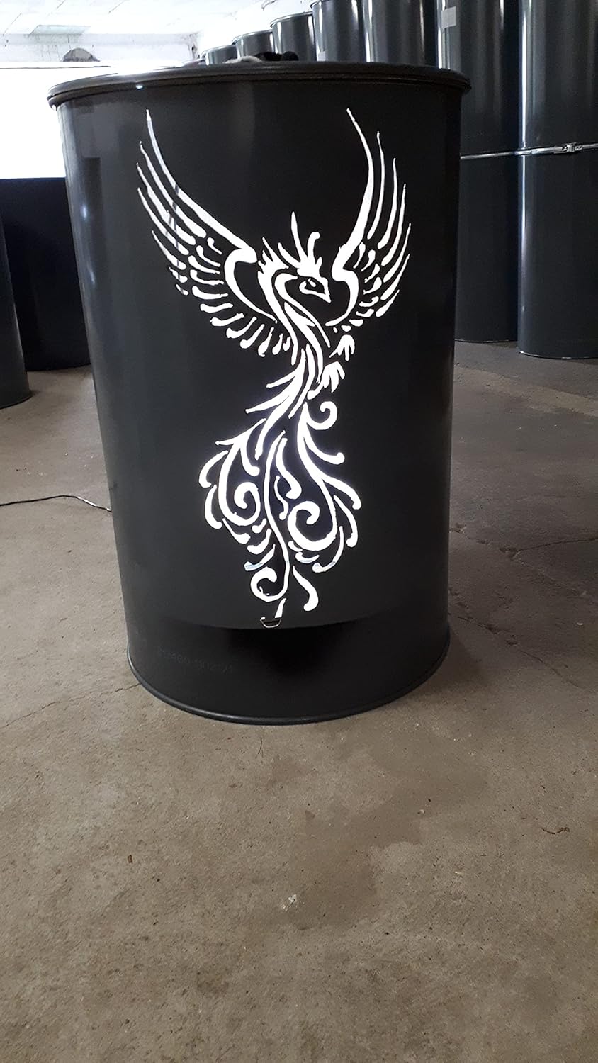 Feuertonne mit Motiv (Wunschmotiv), Wunschmotiv