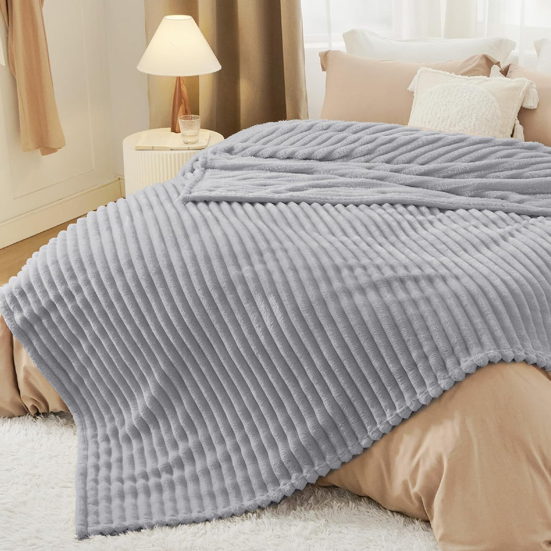 BEDSURE Kuscheldecke Flauschig Decke Fleecedecke – Weiche Warme Grobe Korddecke Gemütlicher Sofadeck