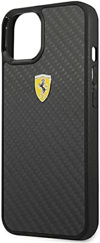 Ferrari FEHCP13SFCABK hülle für iPhone 13 Mini 5,4" schwarz On Track Real Carbon