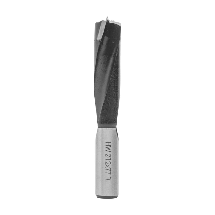 ENT 22445 Dübelbohrer HW, Schaft (S) 10 mm, Durchmesser (D) 12 mm, NL 44 mm, SL 30 mm, L 77 mm, Rech