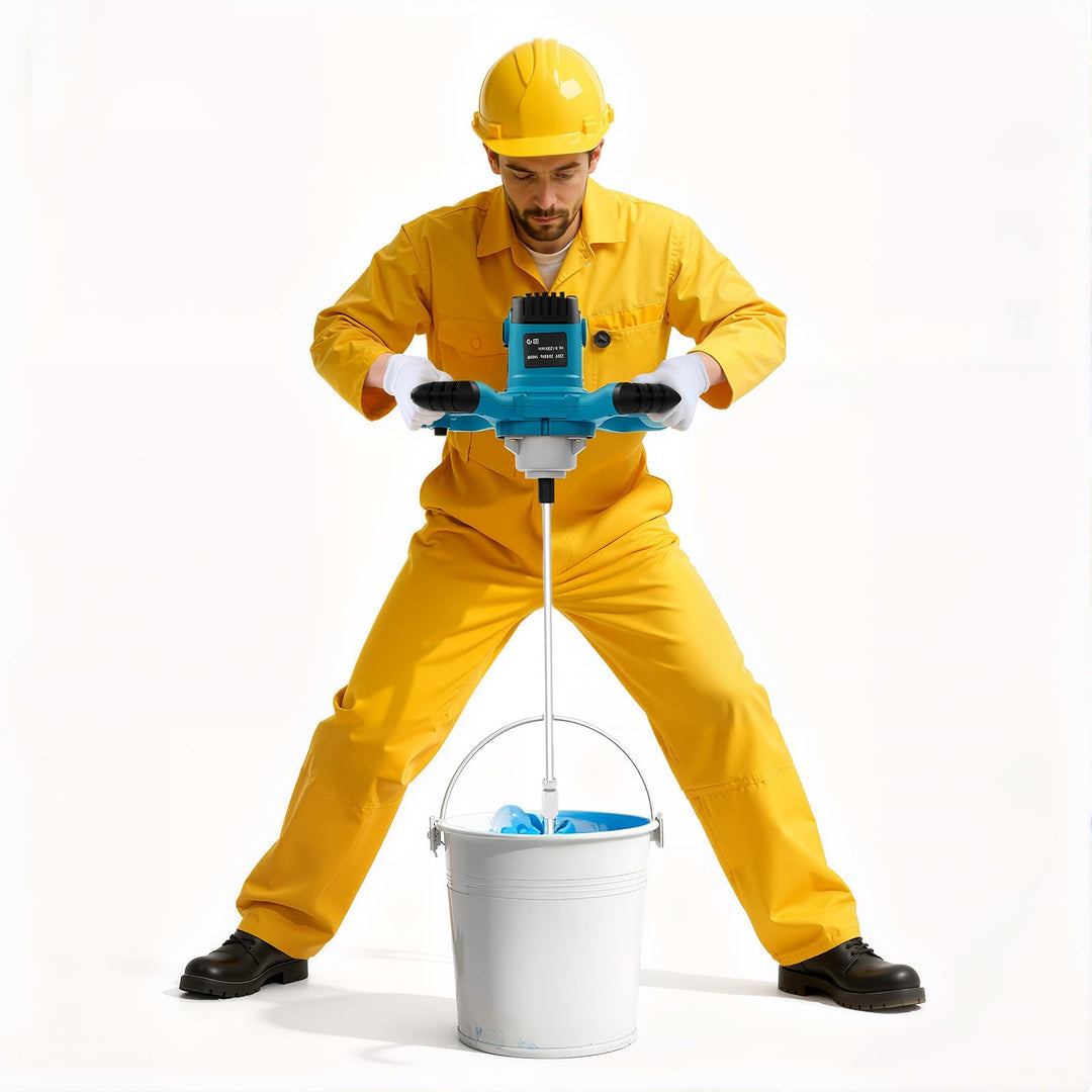 1500 W Mörtelrührer 930 r/min Betonmischer 220 V Handrührwerk 6-Gang Einstellbar Profi Rührwerk Honi