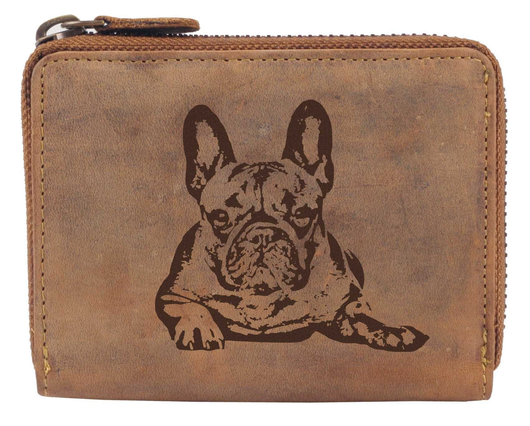 Greenburry Damen-Geldbbörse mit Motiv Französische Bulldogge Bully-Fans l Geschenkidee für Hundefreu