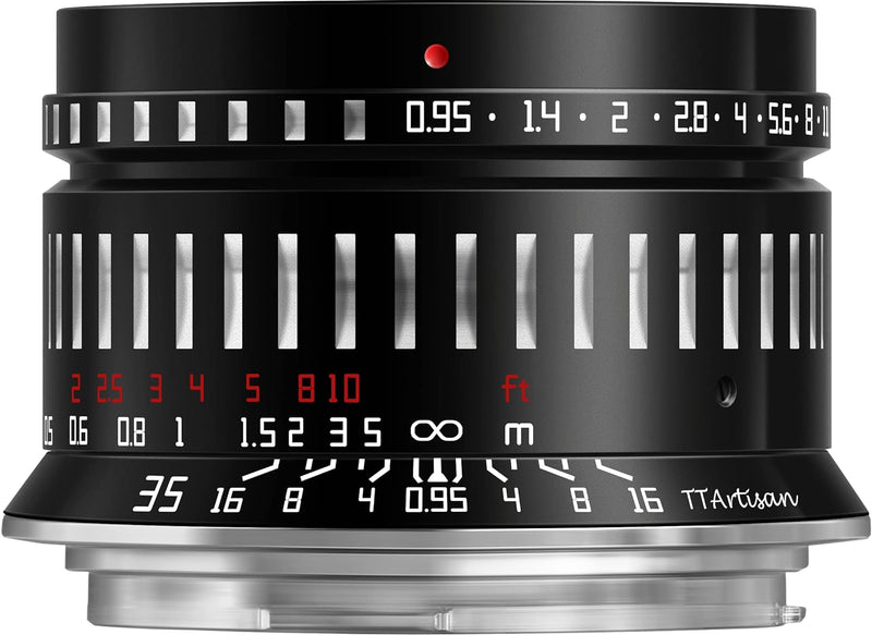 TArtisan 35 mm F0.95 APS-C Grosse Blende Manueller Fokus Spiegellose Kameras Objektiv für Canon RF M