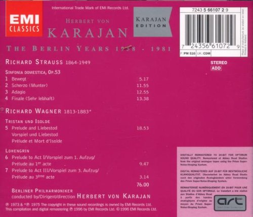 Karajan-Edition (Strauss / Wagner), Audio-CD