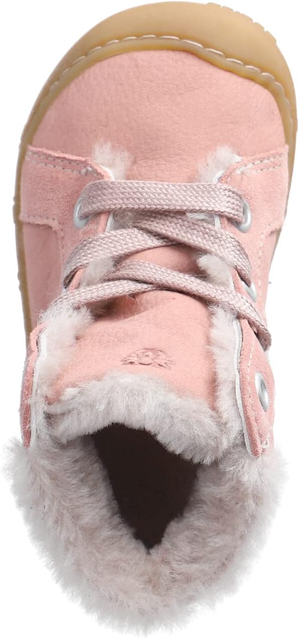 RICOSTA Mädchen und Jungen Lauflernschuhe ELIA, WMS:Weit,terracare,Barfuss-Schuh 24 EU Weit Rosa 310