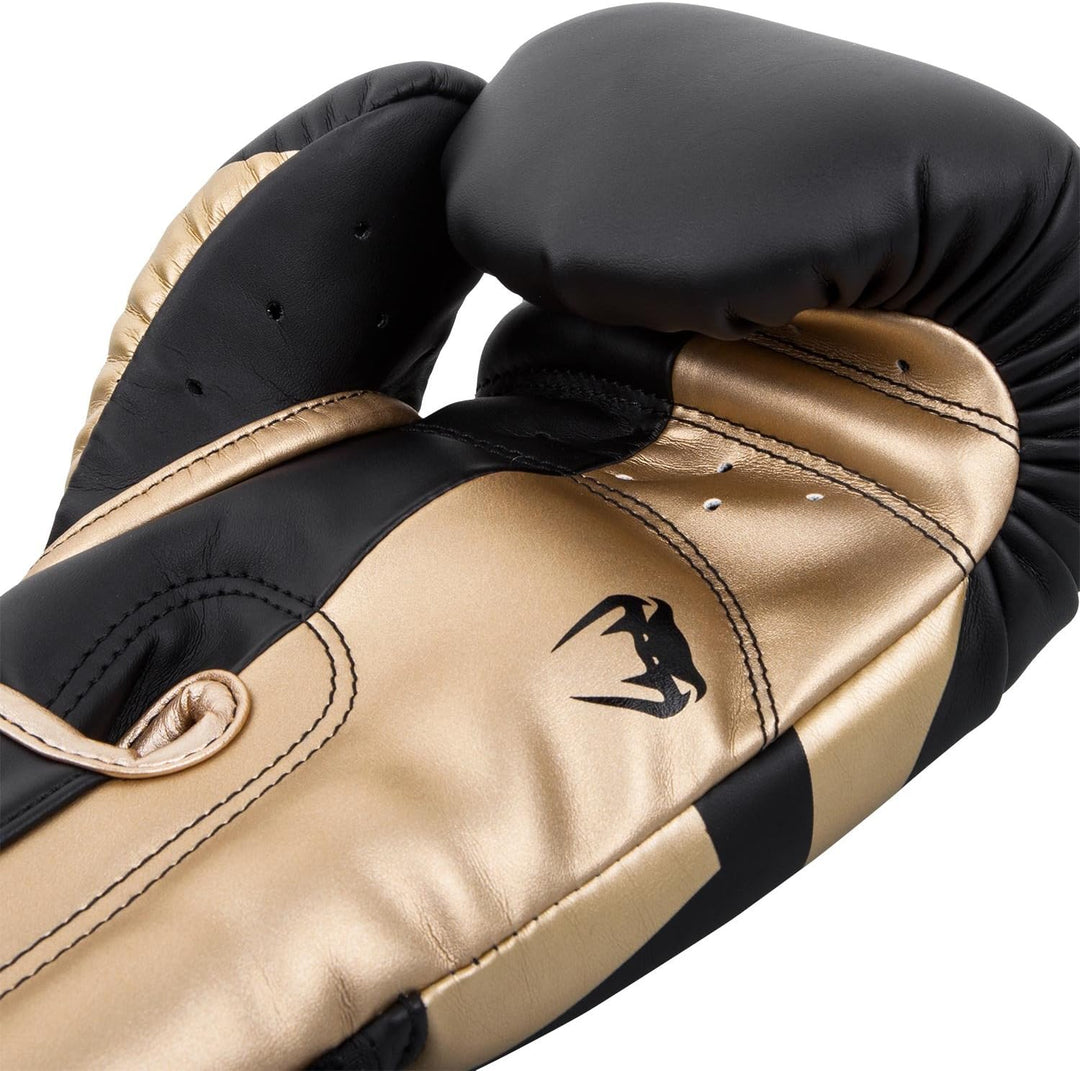 Venum Elite Boxen Schienbeinschutz L Schwarz / Gold, L Schwarz / Gold