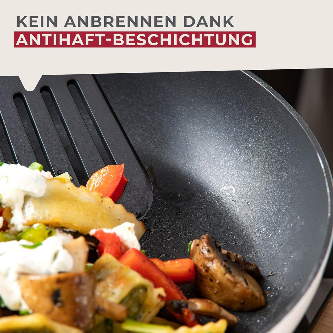 FACKELMANN Bratpfanne Arcadalina 28cm – Antihaft-Pfanne aus 90% recyceltem Aluminium mit ergonomisch