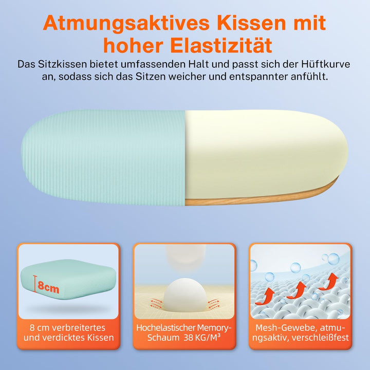 Aiidoits Bürostuhl mit Klappbaren Armlehnen, Lendenwirbelstütze und Höhenverstellbarer, Ergonomisch