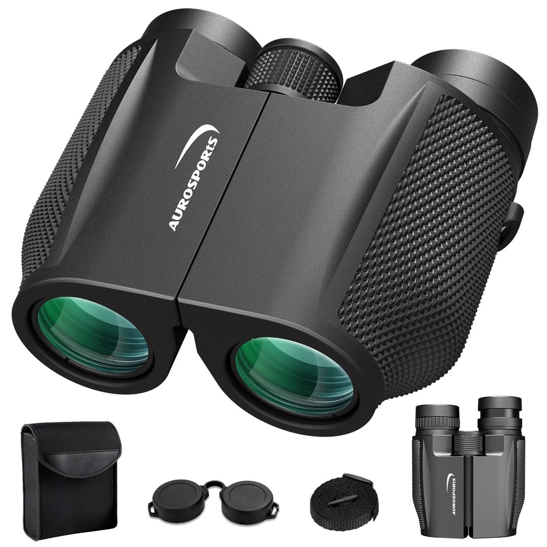 Aurosports 12x32 Fernglas für Erwachsene - Ferngläser Klein Kinder mit überlegener Klarheit - Kompak