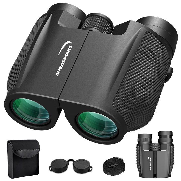Aurosports 12x32 Fernglas für Erwachsene - Ferngläser Klein Kinder mit überlegener Klarheit - Kompak