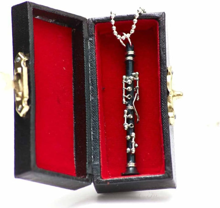 Miniblings Klarinette Musik Halskette - Handmade Modeschmuck I Kette mit Anhänger Länge: 80cm - Klar