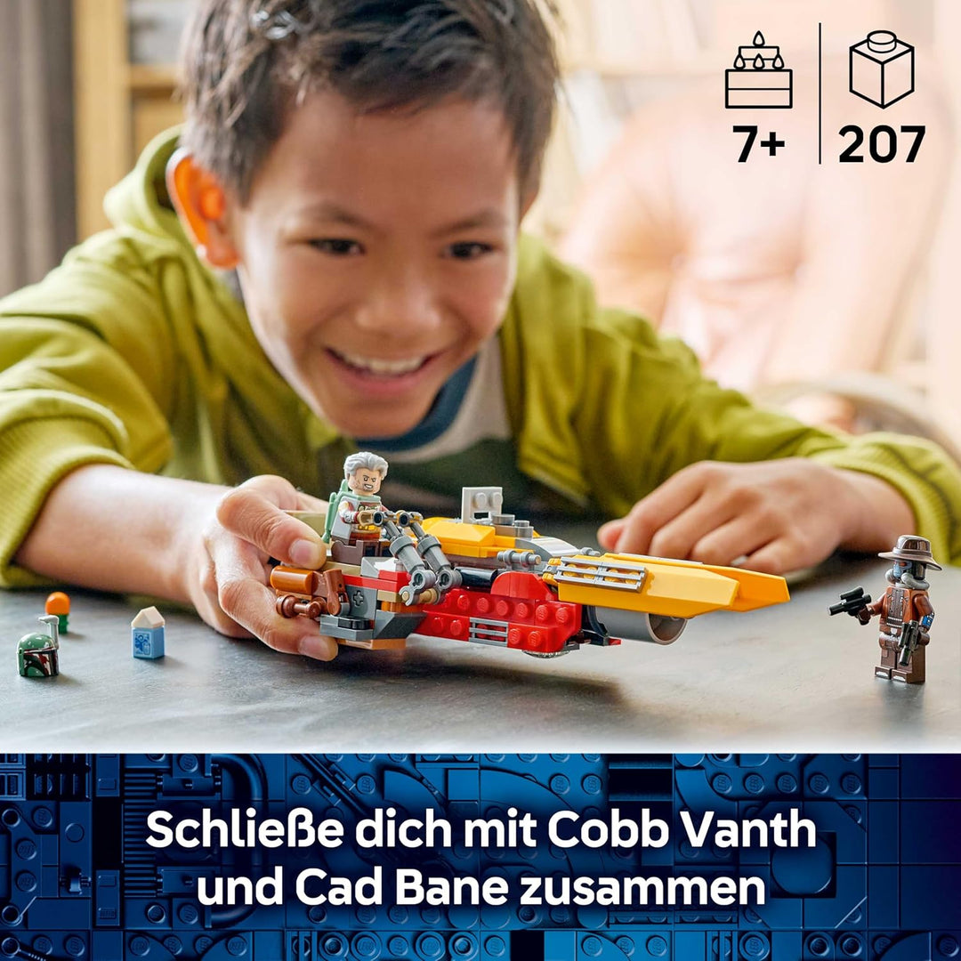 LEGO Star Wars 75437 Cobb Vanths Speeder - inkl. Cobb Vanth & Cad Bane Minifiguren sowie Blaster & J