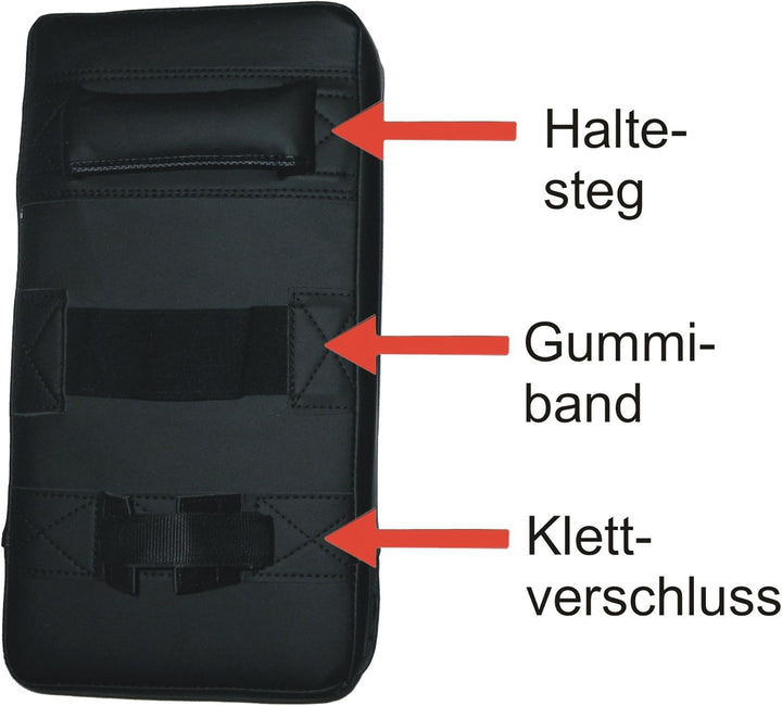 BAY Black Corner Arm-Schlagpolster für Kampfsport, Leder PU, Schwarz, 41 x 20,5 cm